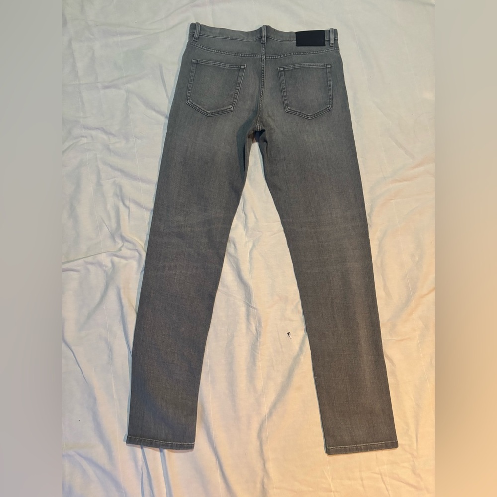 Ermenegildo Zegna Men’s Charcoal Skinny Jeans - Picture 4 of 11